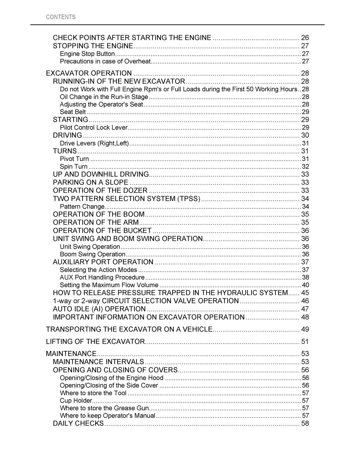 KUBOTA U35-4 EXCAVATOR OPERATORS MANUAL - STEEL WIRE BOUND - PROTECTIVE COVERS