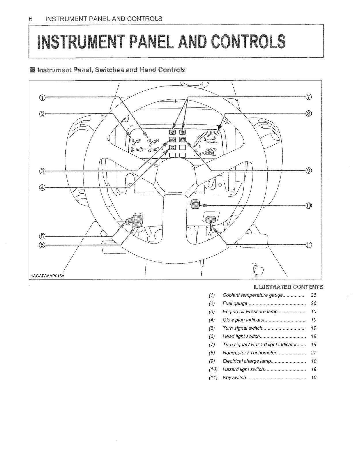 KUBOTA L2800 L3400 OPERATORS MANUAL - STEEL WIRE BOUND - PROTECTIVE COVERS
