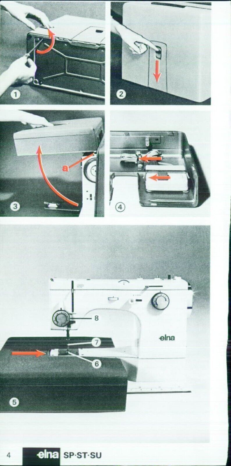 ELNA SP ST SU Special Star Super Sewing Machine User Manual - TOUGH WIRE BINDING