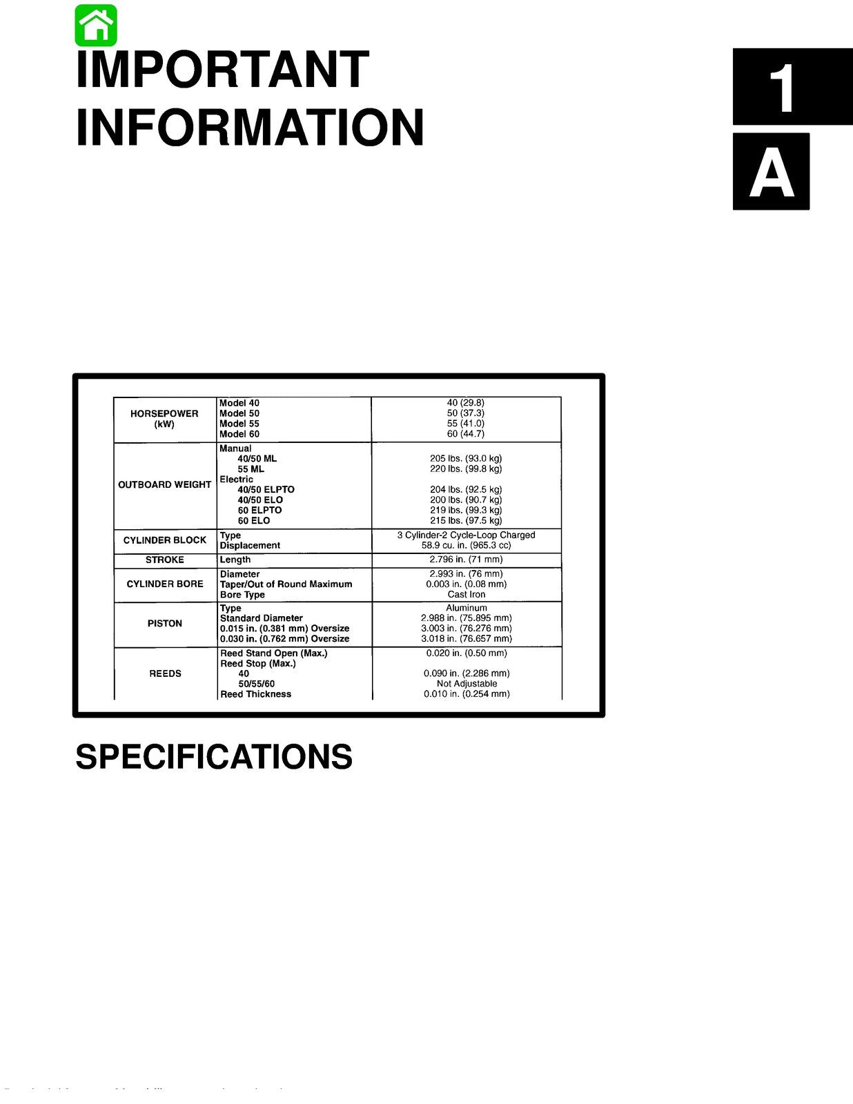 MERCURY 40 50 55 60 Service Manual Workbook 1998 VERSION - WIRE BOUND - COVERS