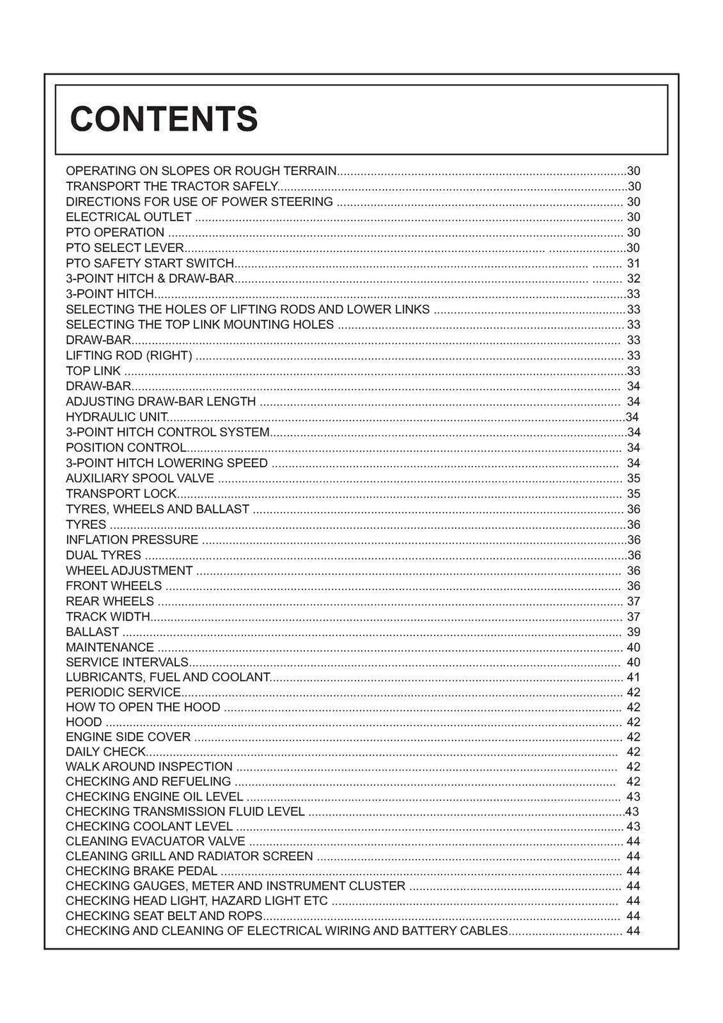KUBOTA EK1-261 TRACTOR OPERATORS MANUAL - STEEL WIRE BOUND - PROTECTIVE COVERS