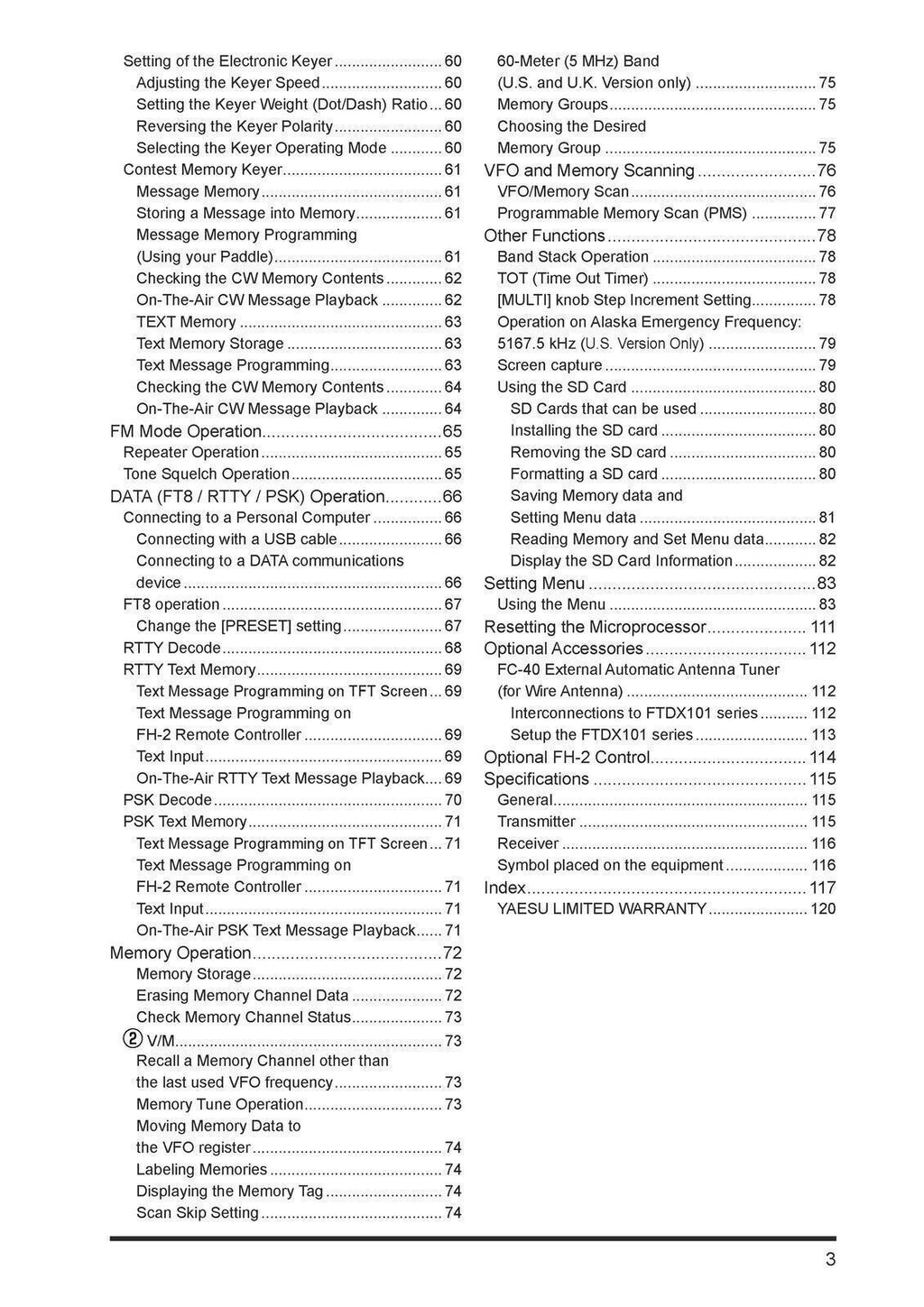 YAESU FTDX101D FTDX101MP User Manual Owners Operation Manual - STEEL WIRE BOUND