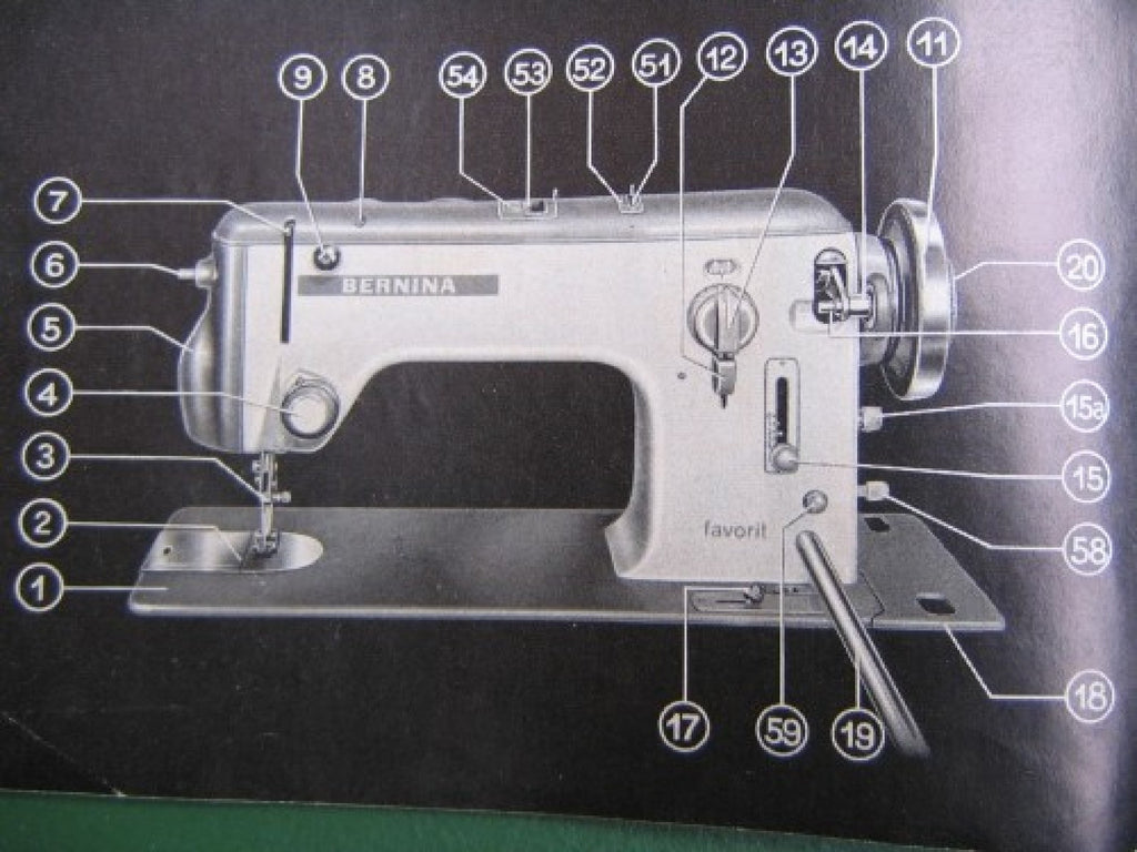 BERNINA 640-2 642-2 Favorit Sewing Machine Manual - WIRE BOUND - TOUGH COVERS