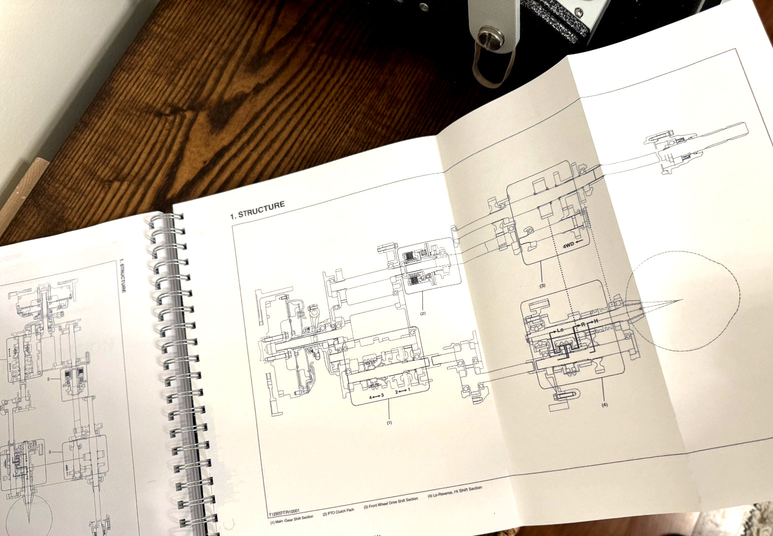 KUBOTA MX5000 WORKSHOP MANUAL WSM - WIRE BOUND - TOUGH COVERS - XL FOLDOUT PAGES