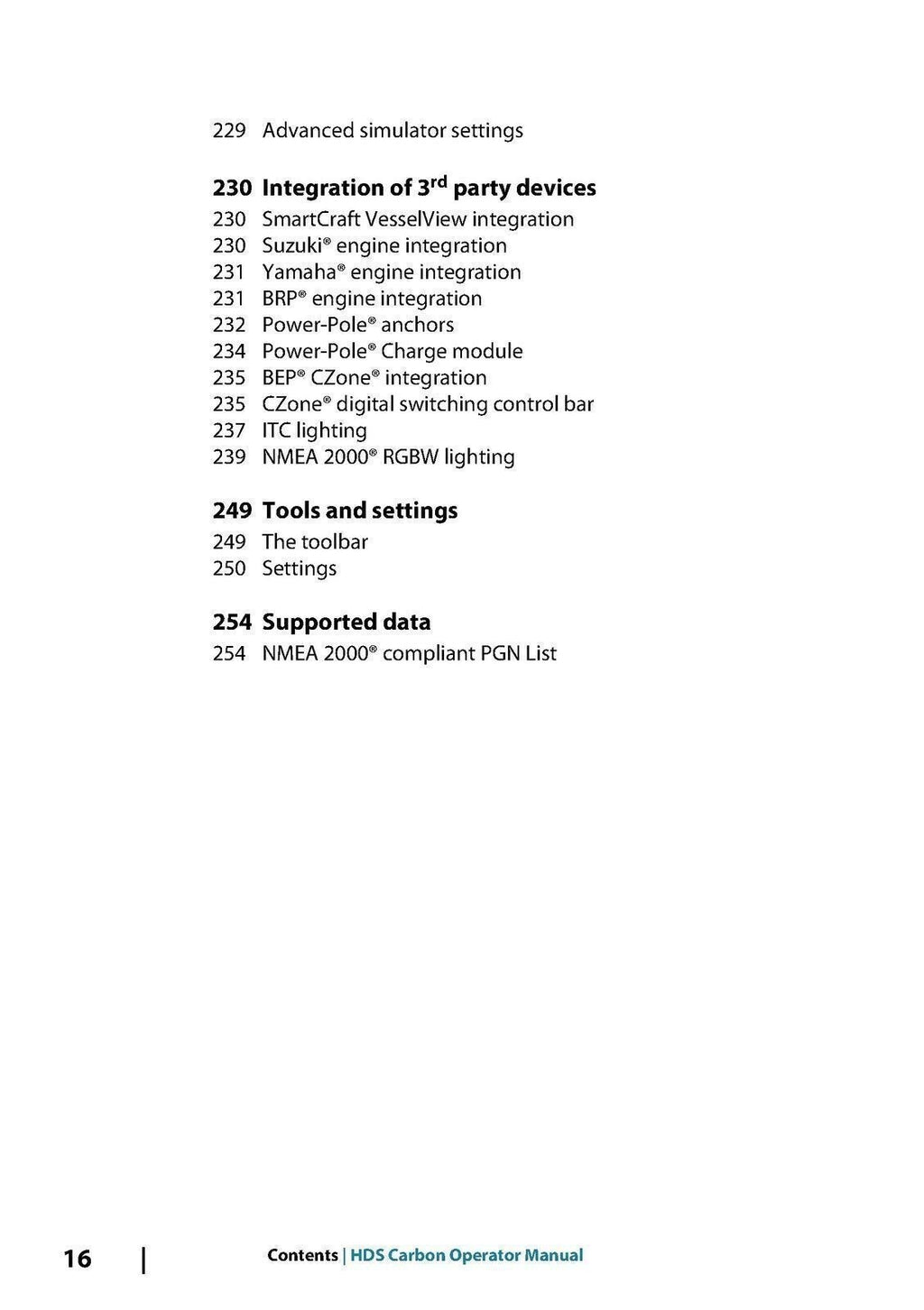 LOWRANCE HDS Carbon User Manual Fish Finder Chart Plotter WIRE BINDING & COVERS