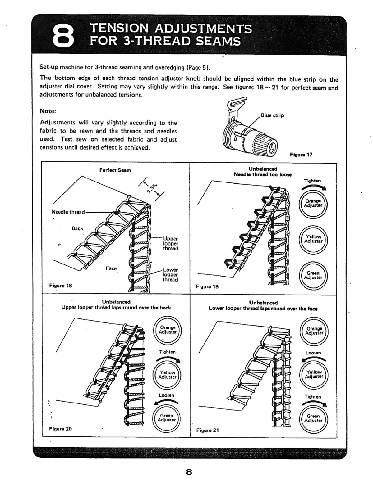 BABY LOCK BL3-408 Overlock Sewing Machine Instruction Booklet Manual - BOUND