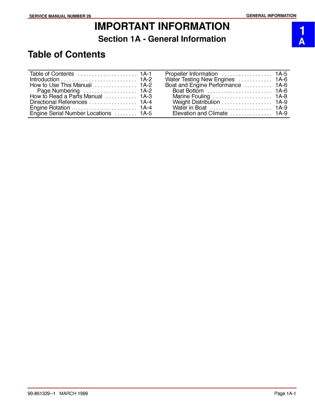 MERCURY MERCRUISER NO. 26 MARINE ENGINE GM 4 CYL 3.0L SERVICE MANUAL, WIRE BOUND