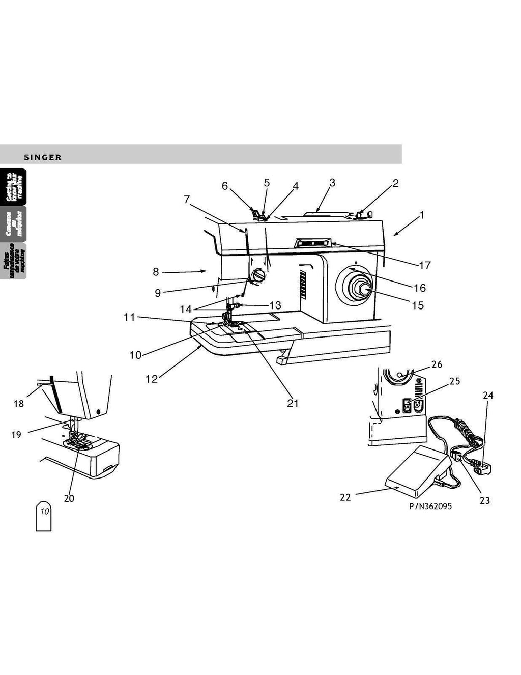 SINGER 2808 Instruction Book User Manual Owners Instruction [WIRE BOUND UPGRADE]