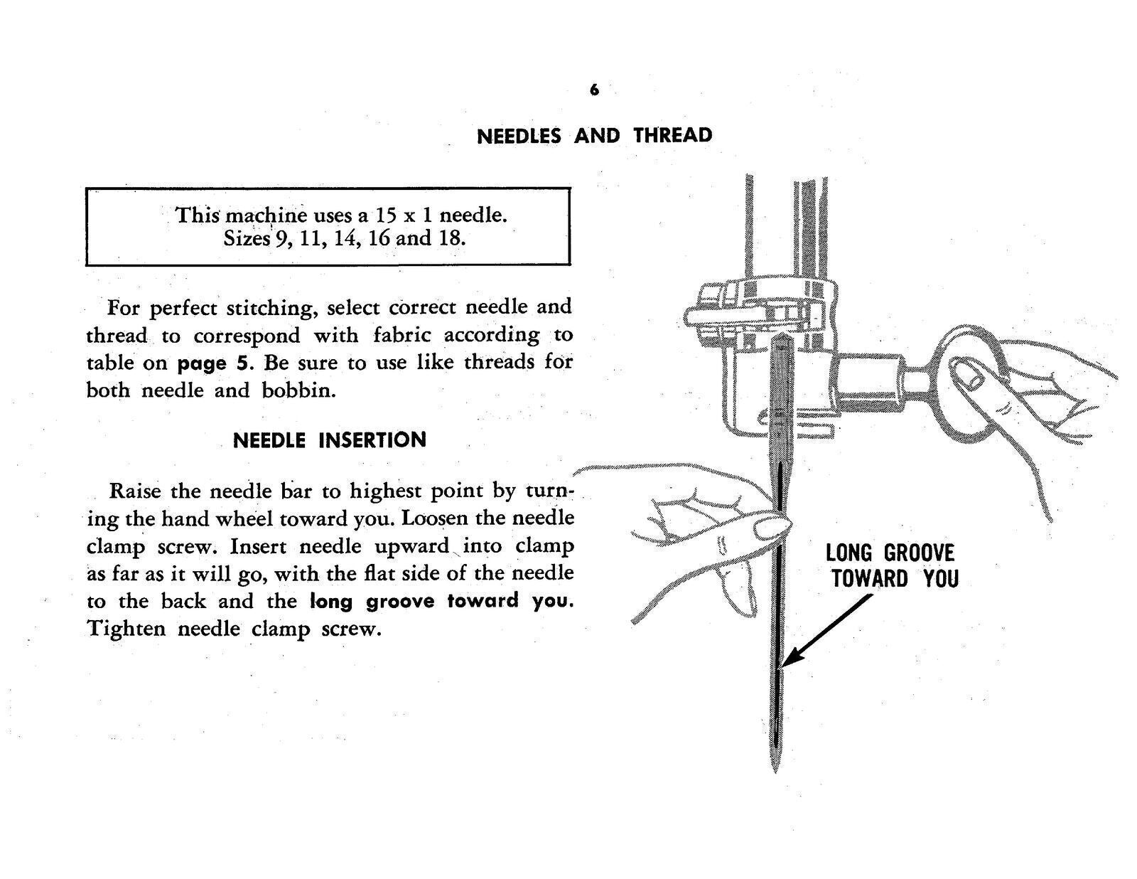 SINGER 401A Slant-O-Matic Sewing Machine User Manual: TOUGH WIRE BINDING, COVERS