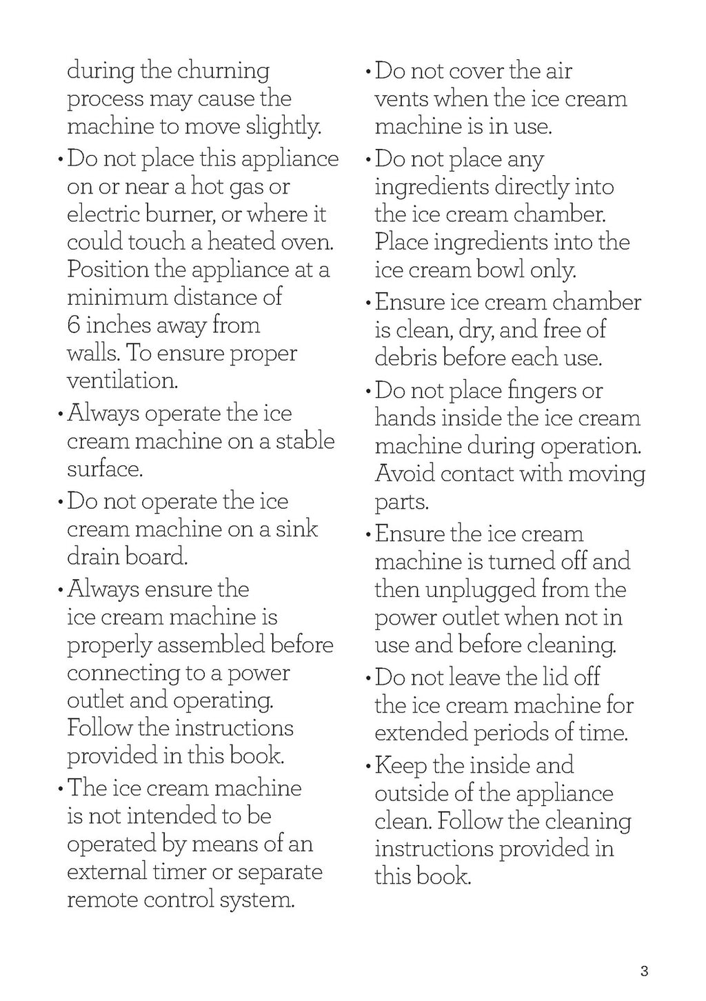 BREVILLE BCI600XL Ice Cream Maker Instruction Manual - WIRE BOUND - TOUGH COVERS