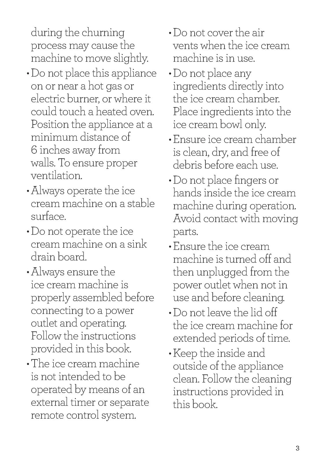 BREVILLE BCI600XL Ice Cream Maker Instruction Manual - WIRE BOUND - TOUGH COVERS