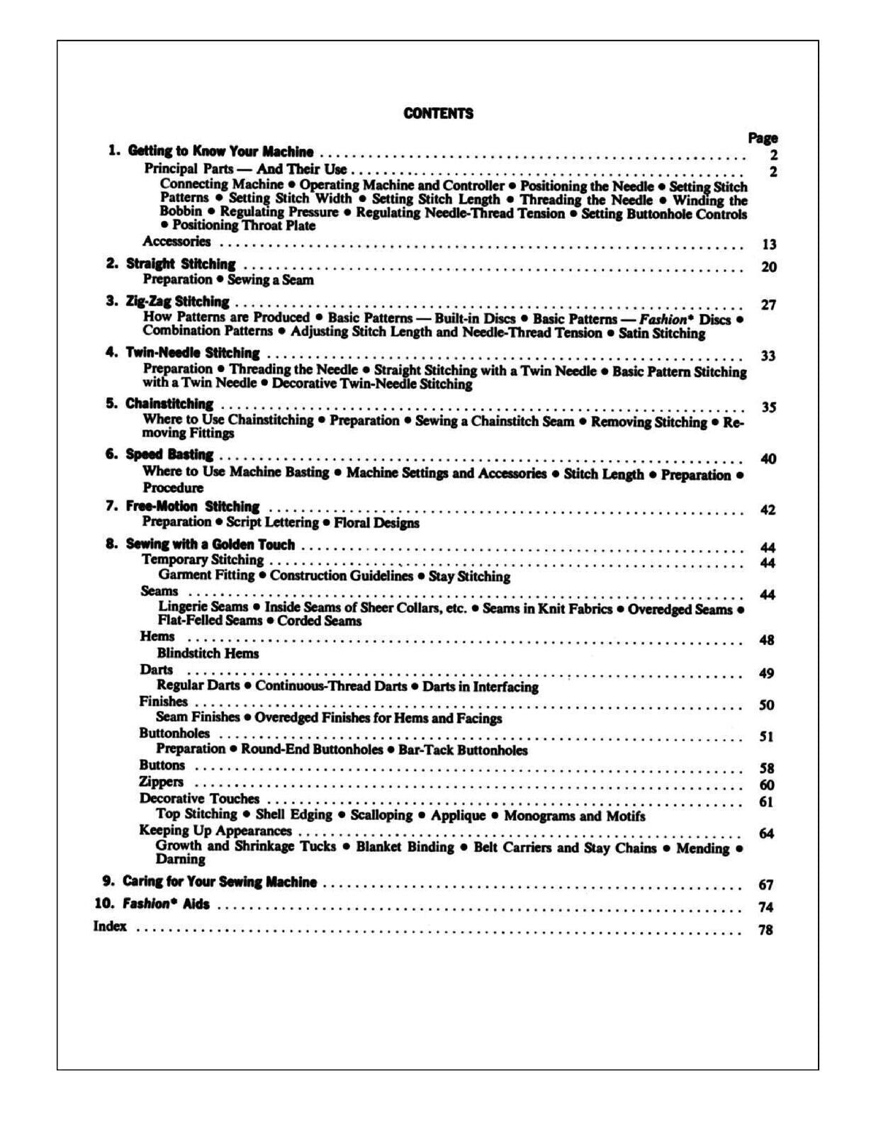 SINGER 640 Golden Touch Sew User Manual Guide, 85 PGS COLOR - TOUGH WIRE BINDING