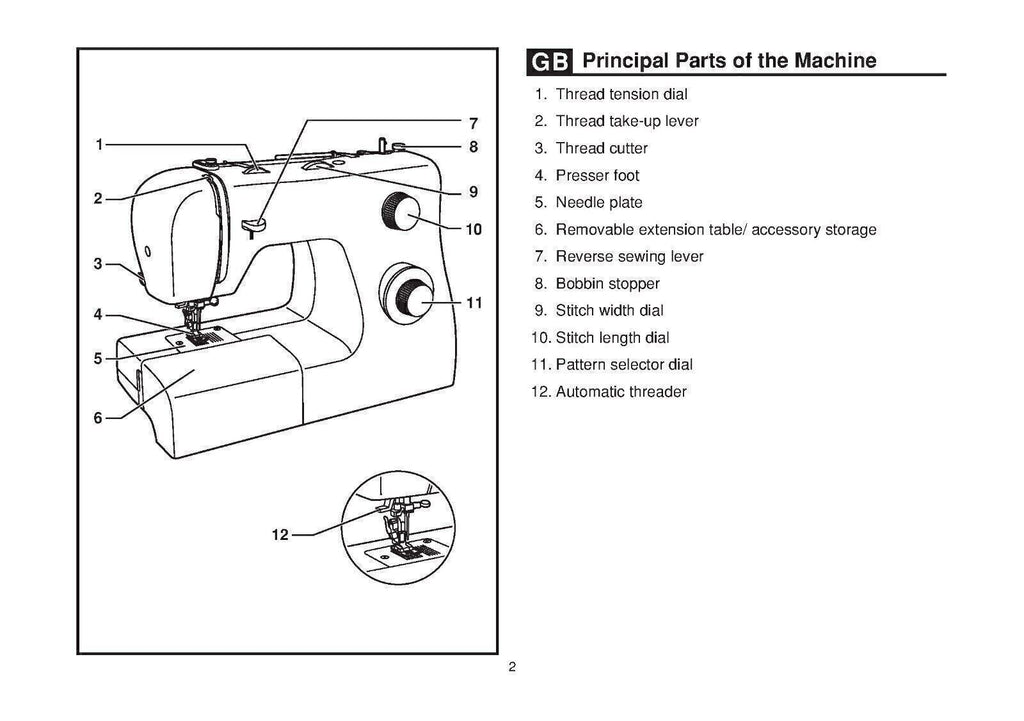 SINGER Simple 2263 Sewing Machine User Manual Operation Guide [WIRE BINDING]
