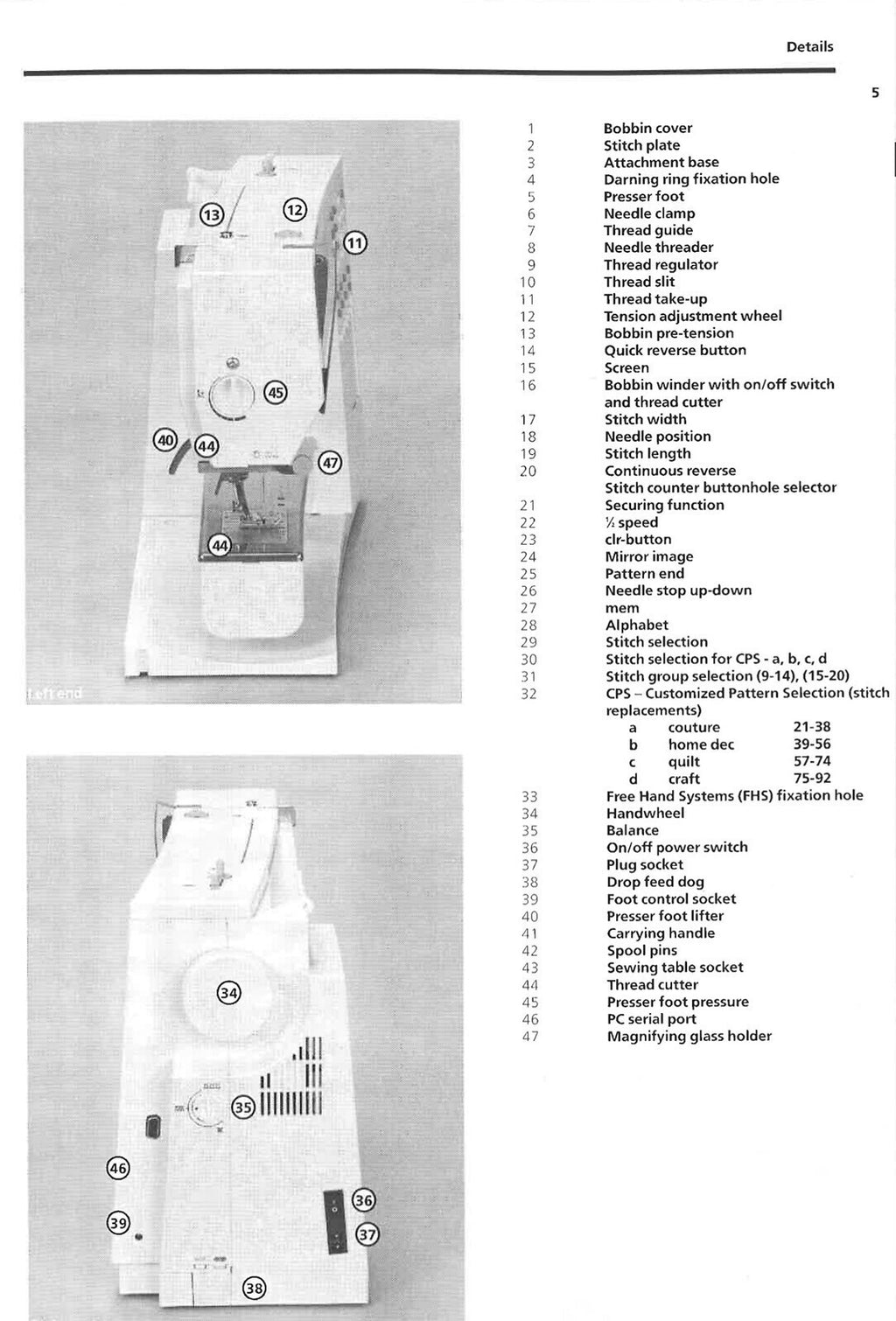 BERNINA VIRTUOSA 155 Sewing Machine User Manual Owners Instruction Guide