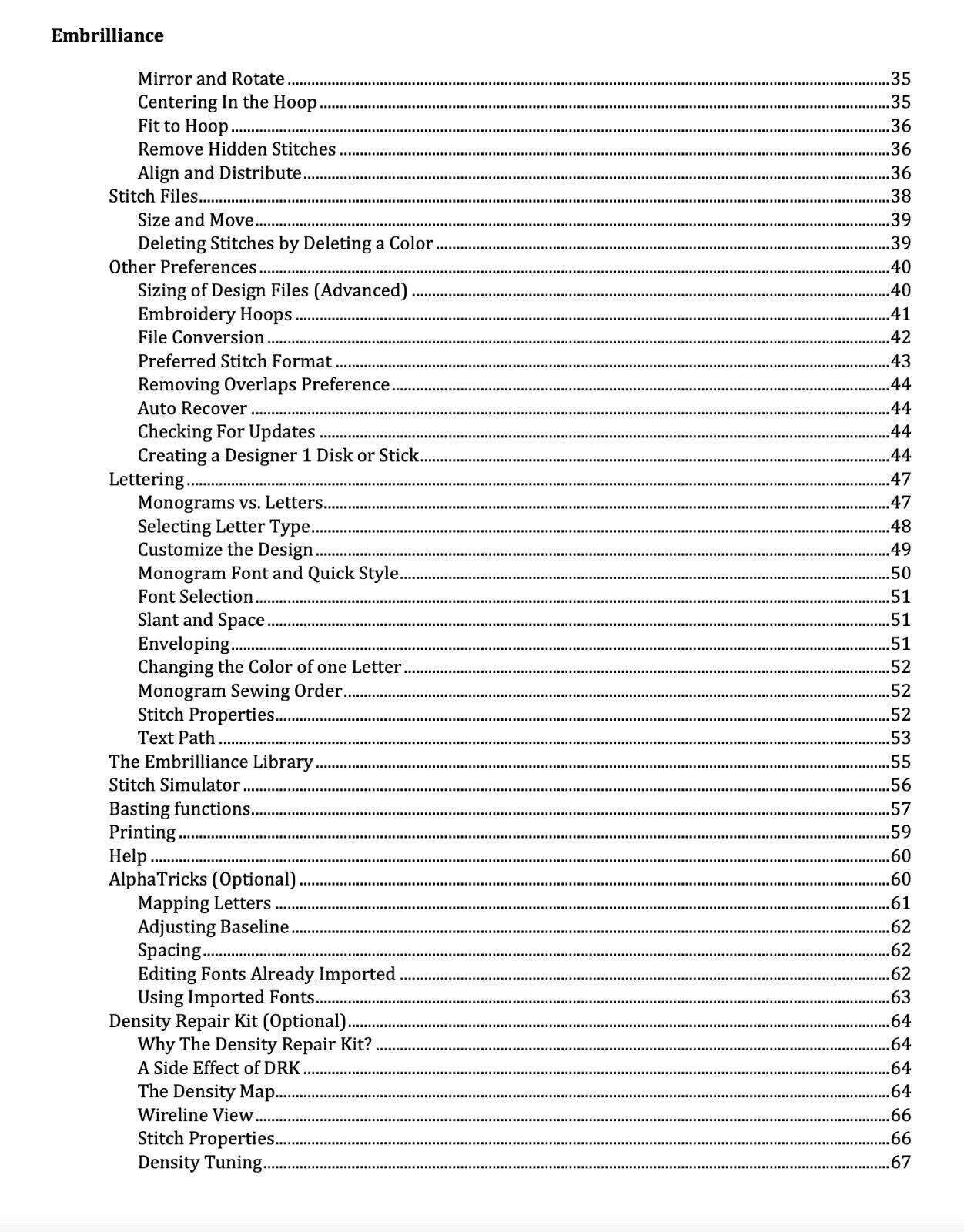 Embrilliance Essentials User Guide for Mac Macintosh Instructions Manual COLOR