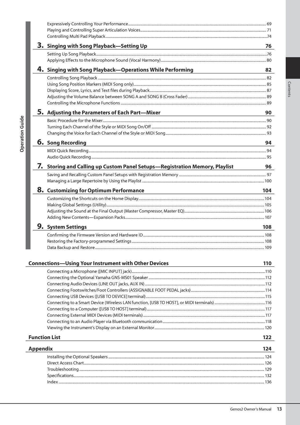 YAMAHA Genos 2 Owners Manual 144 Pages - Protective Covers & Steel Wire Bound