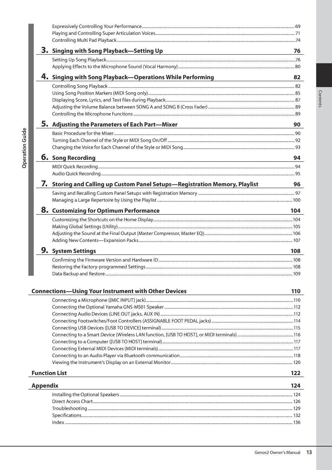 YAMAHA Genos 2 Owners Manual 144 Pages - Protective Covers & Steel Wire Bound