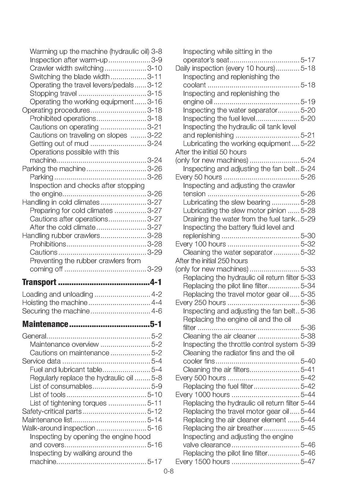 TAKEUCHI TB225R Mini Excavator Operators Manual - WIRE BOUND - TOUGH COVERS