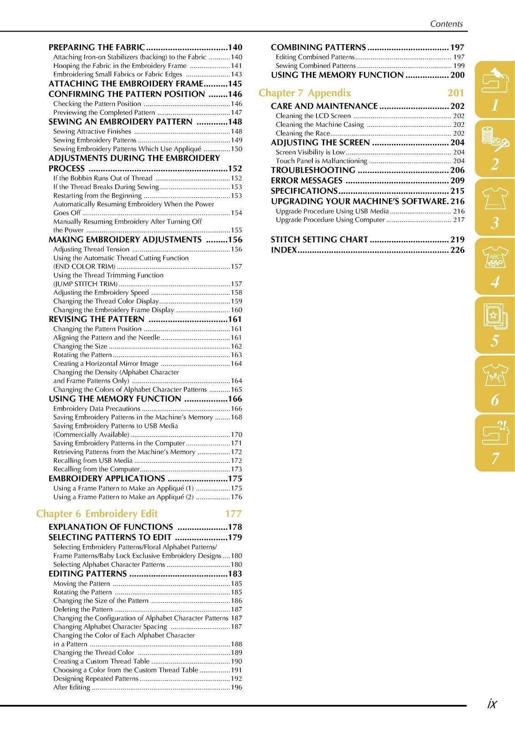 Baby Lock Ellegante BLG User Manual Owners Instruction Guide - TOUGH WIRE BOUND
