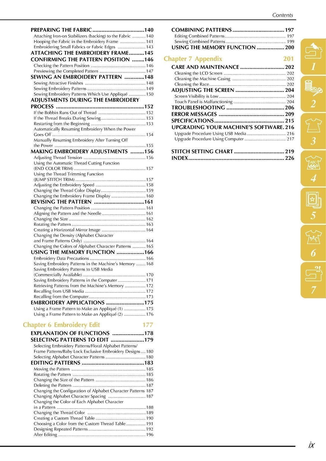 Baby Lock Ellegante BLG User Manual Owners Instruction Guide - TOUGH WIRE BOUND
