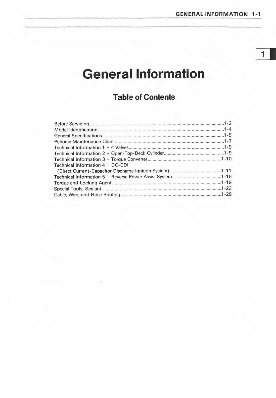 KAWASAKI Prairie 400 4X4 All Terrain Vehicle Service Manual - WIRE BOUND