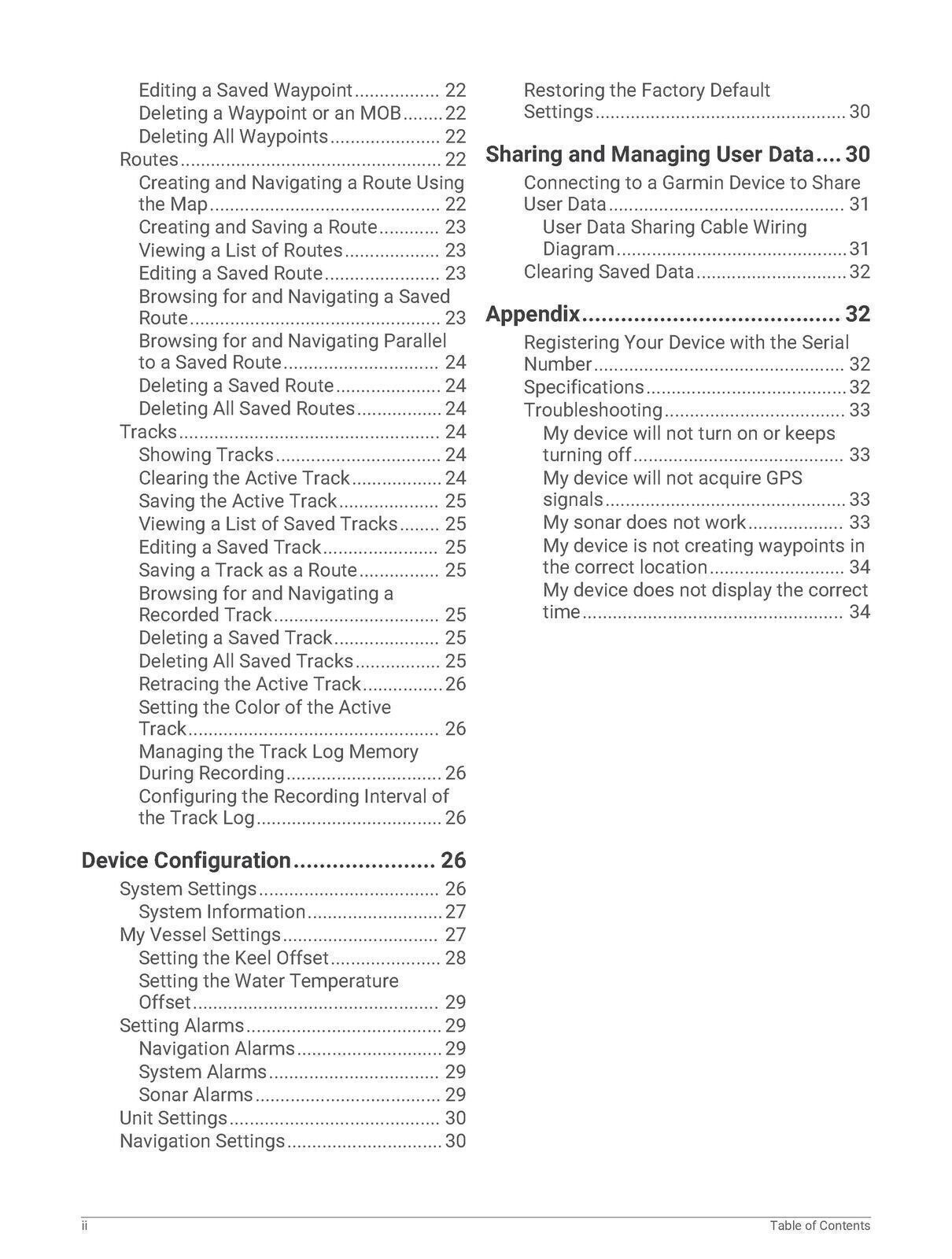 Garmin Striker Vivid Series 4CV 5CV 7CV 9CV Owners Manual Instruction Guide