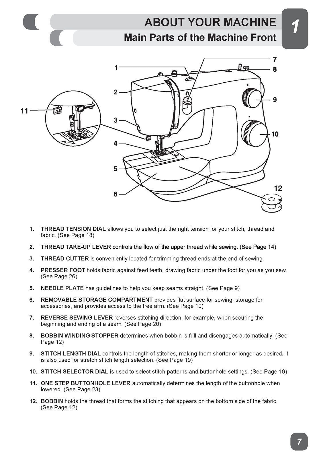 SINGER M3220 Sewing Machine User Manual Operation Guide TOUGH WIRE BINDING