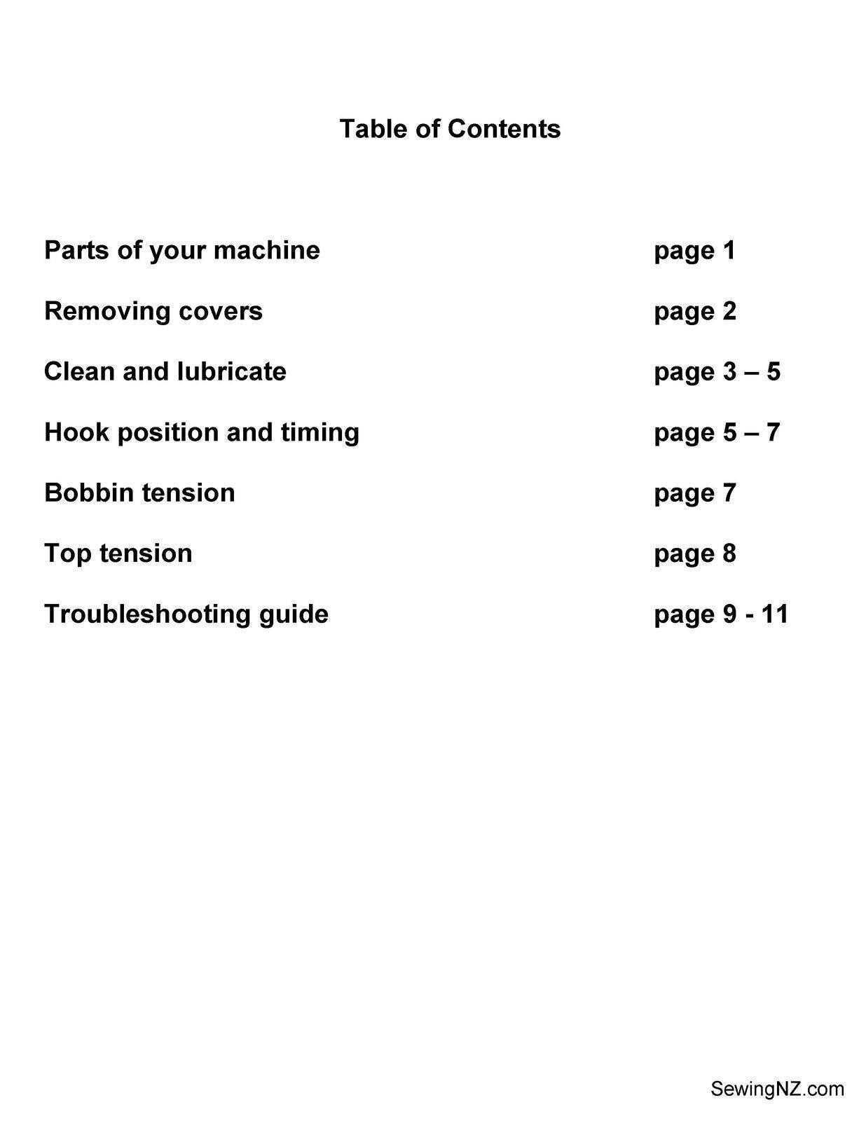 BERNINA 1030 1020 1015 1010 1005 1004 1000 SERVICE MANUAL (not user manual)