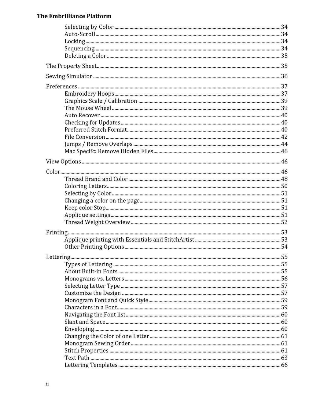 Embrilliance Platform 2024 FOR MAC User Guide  Instructions Manual - Wire Bound