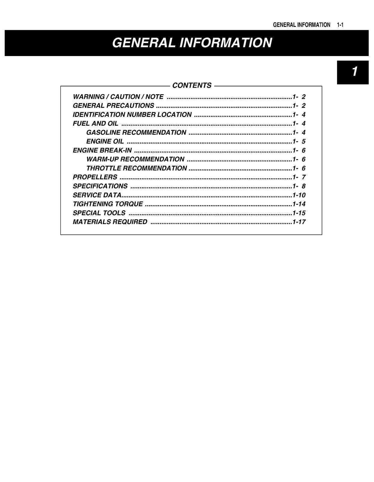 SUZUKI DF 2.5 FOUR STROKE OUTBOARD MOTOR SERVICE MANUAL - WIRE BOUND, COVERS
