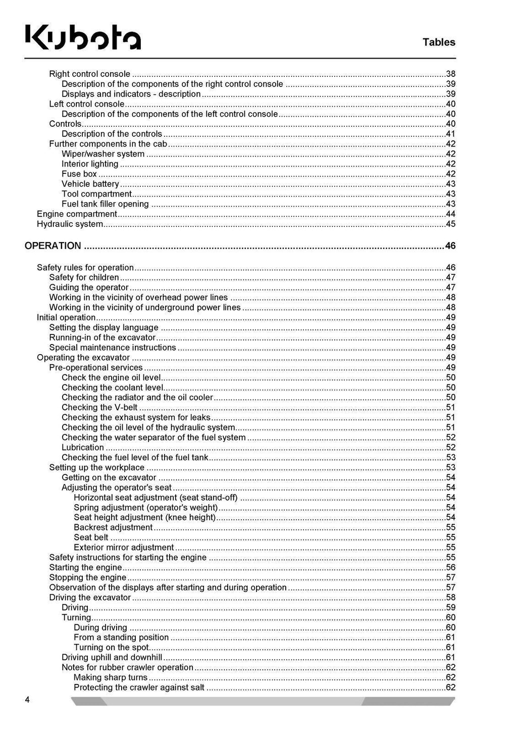 KUBOTA KX61-3 KX71-3 OPERATORS MANUAL - STEEL WIRE BOUND - PROTECTIVE COVERS