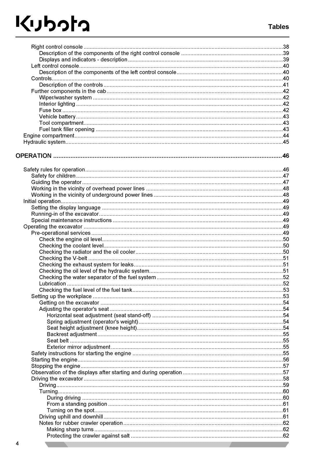 KUBOTA KX61-3 KX71-3 OPERATORS MANUAL - STEEL WIRE BOUND - PROTECTIVE COVERS