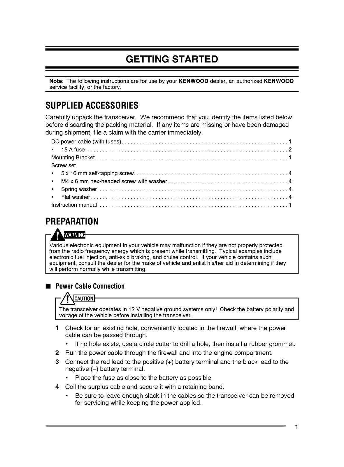 KENWOOD NX-720 NX-720G NX-820 NX-820G INSTURCTION MANUAL - WIRE BOUND - COVERS