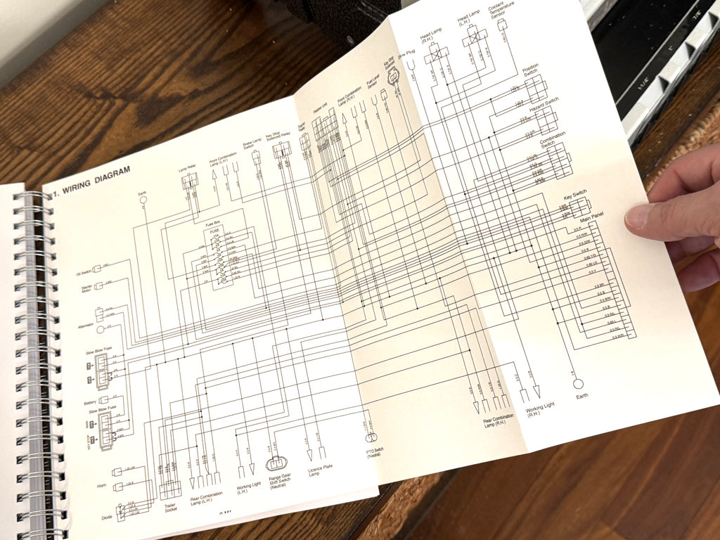 KUBOTA L3200 WORKSHOP SERVICE MANUAL - STEEL WIRE BOUND - PROTECTIVE COVERS