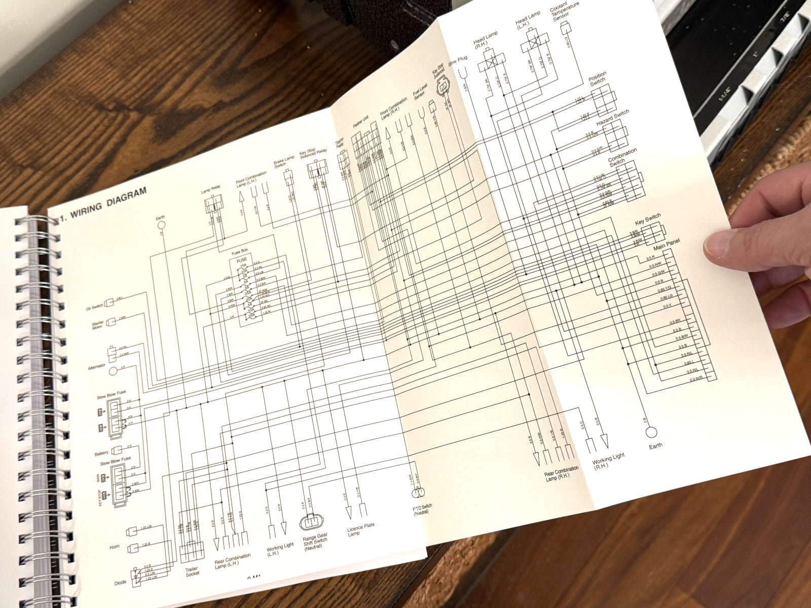 KUBOTA L3200 WORKSHOP SERVICE MANUAL - STEEL WIRE BOUND - PROTECTIVE COVERS