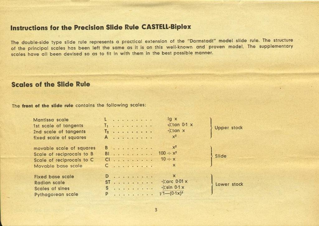 FABER-CASTELL 2/82N Instruction Manual - WIRE BOUND - PROTECTIVE COVERS