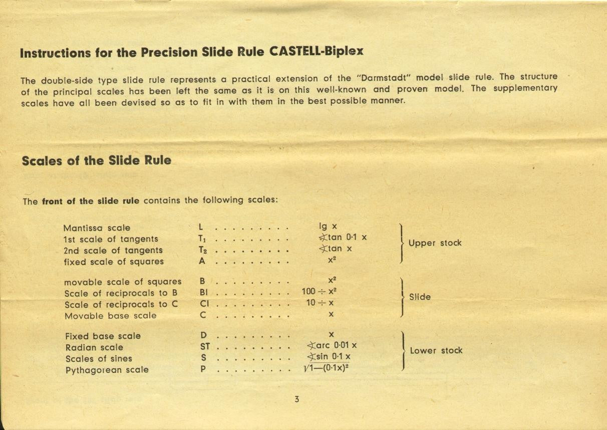FABER-CASTELL 2/82N Instruction Manual - WIRE BOUND - PROTECTIVE COVERS
