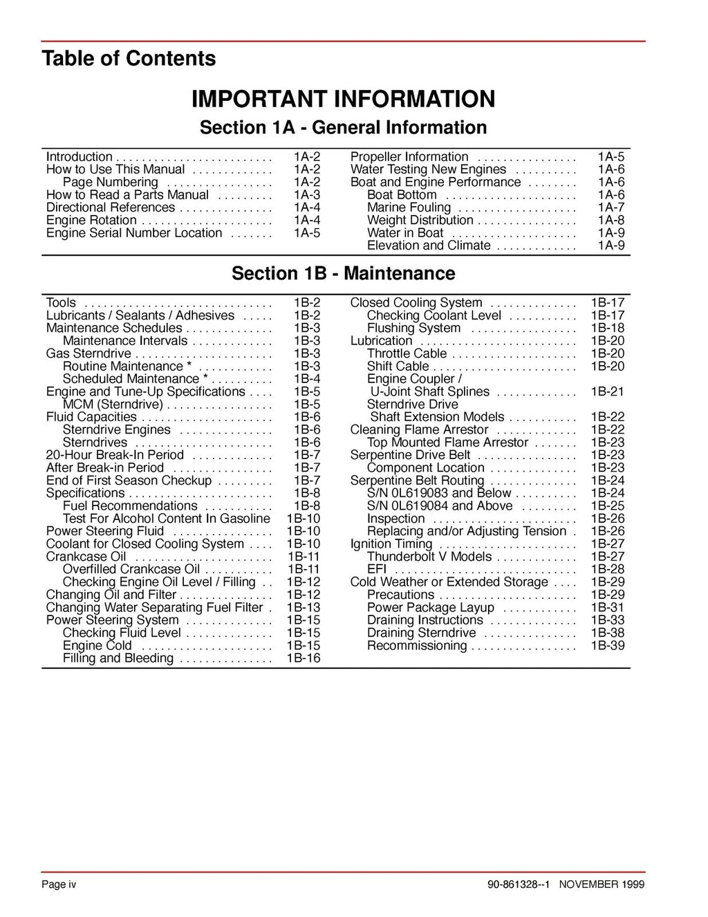 MERCURY No 25 Marine Engines GM V6 Service Manual - STEEL WIRE BOUND - COVERS