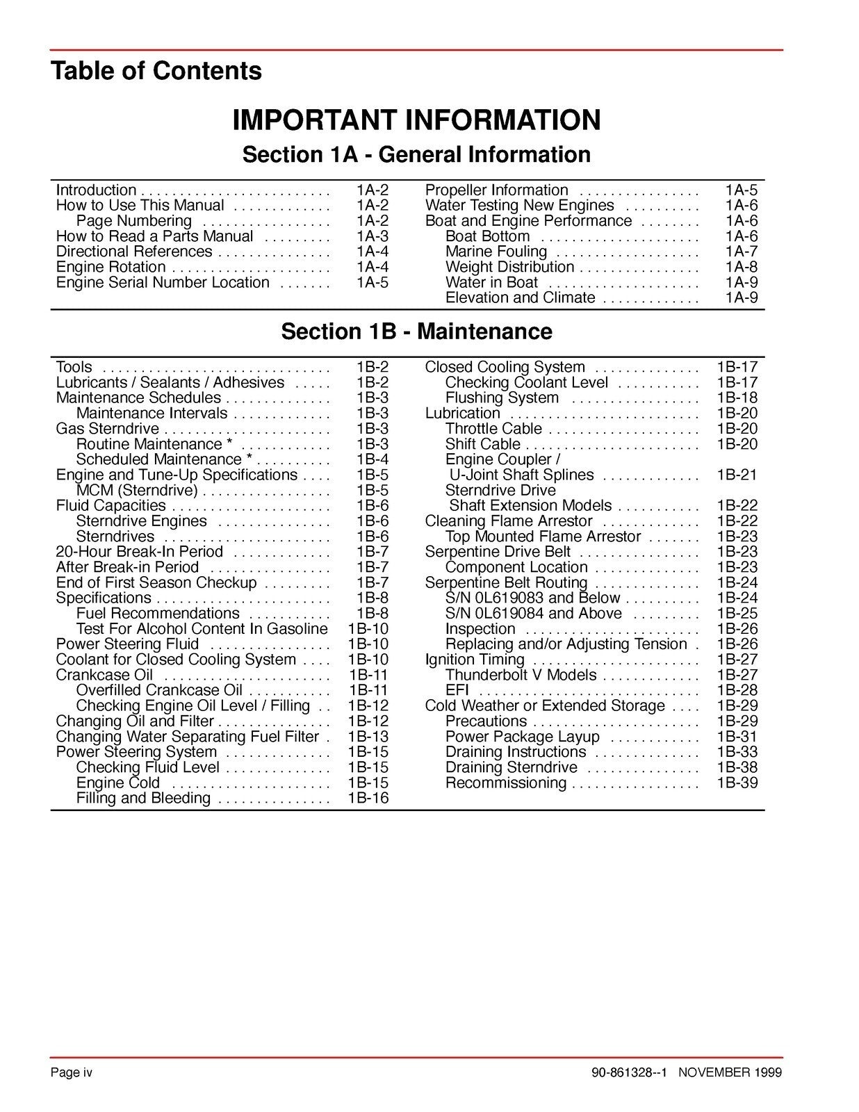 MERCURY No 25 Marine Engines GM V6 Service Manual - STEEL WIRE BOUND - COVERS