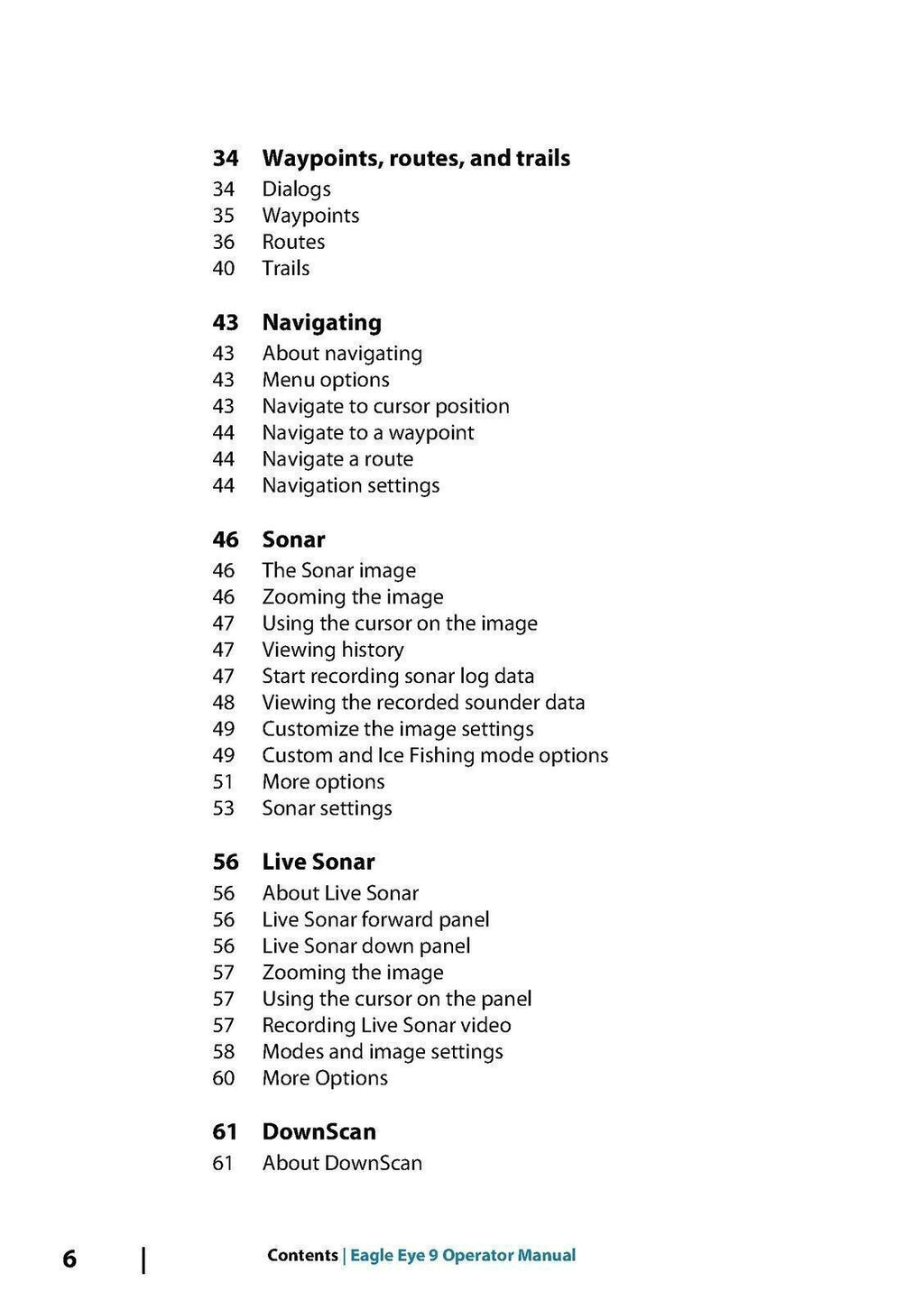 LOWRANCE Eagle Eye User Manual GPS Sonar Fish Finder TOUGH WIRE BINDING & COVERS