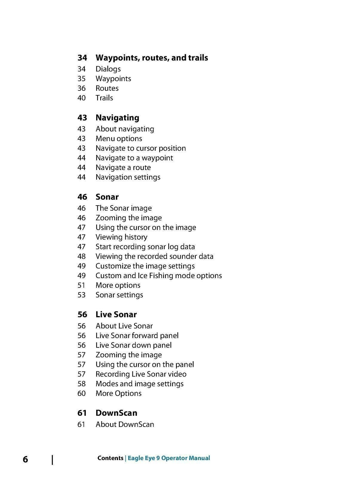 LOWRANCE Eagle Eye User Manual GPS Sonar Fish Finder TOUGH WIRE BINDING & COVERS