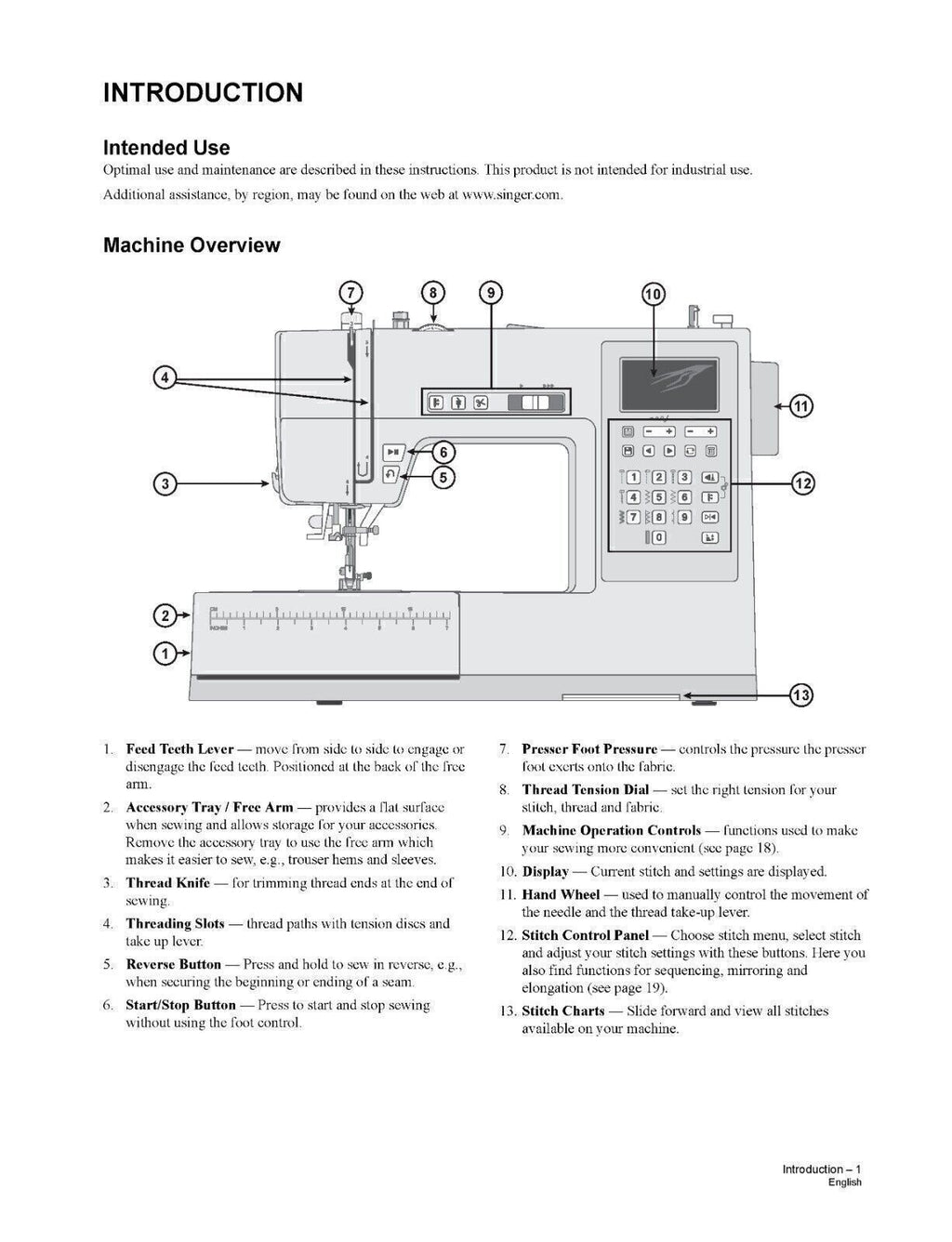 SINGER HD 6800C HD 6805C Sewing Machine User Manual Owners Instruction Guide