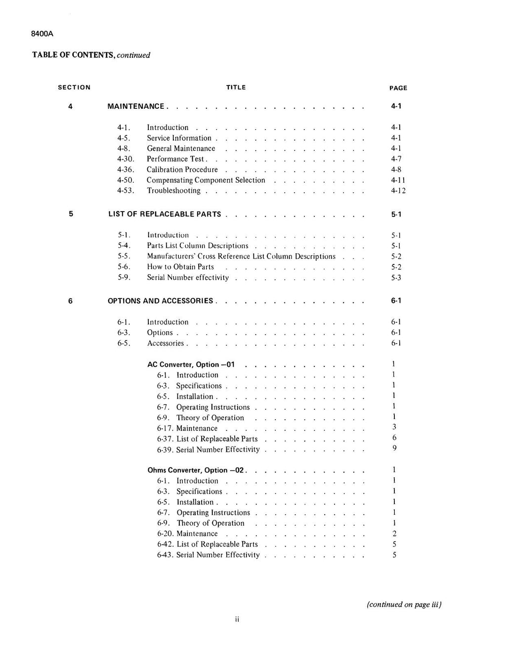 FLUKE 8400A Digital Voltmeter Instruction Manual - WIRE BOUND - TOUGH COVERS