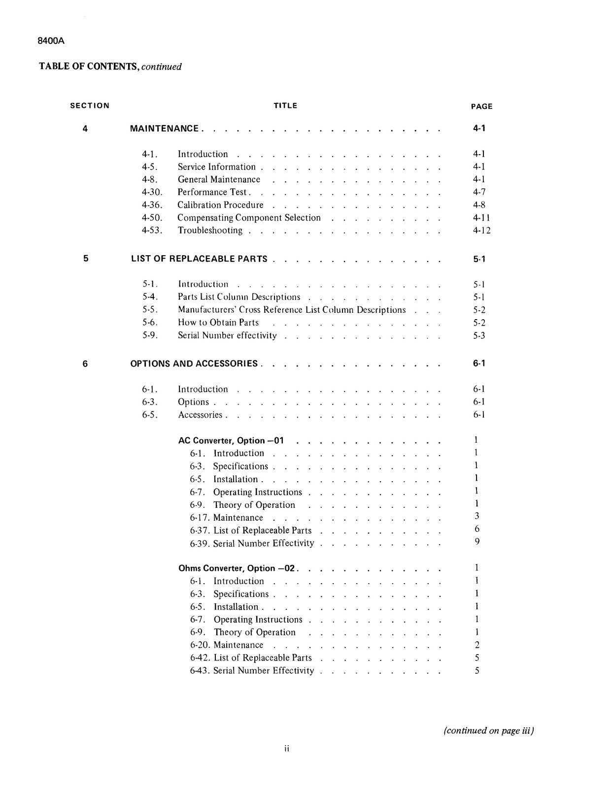 FLUKE 8400A Digital Voltmeter Instruction Manual - WIRE BOUND - TOUGH COVERS