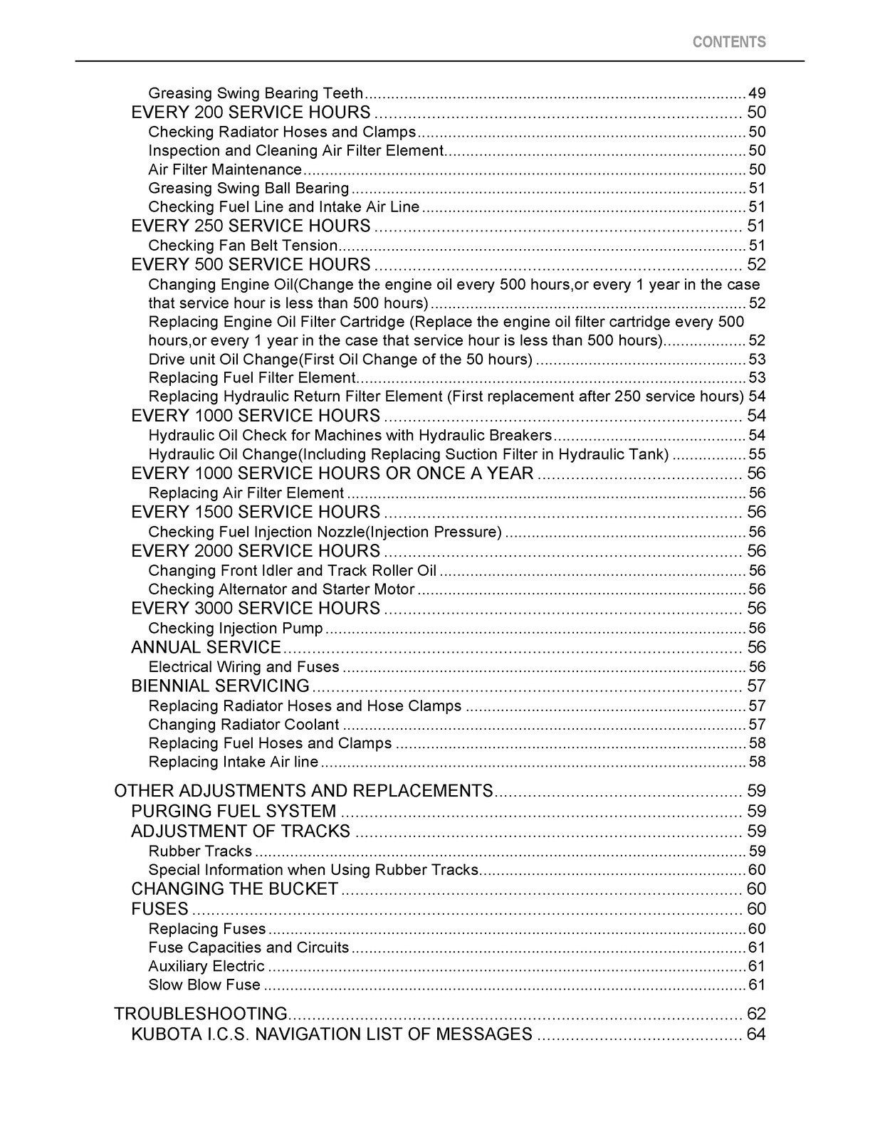 KUBOTA KX018-4 EXCAVATOR OPERATORS MANUAL - STEEL WIRE BOUND - PROTECTIVE COVERS