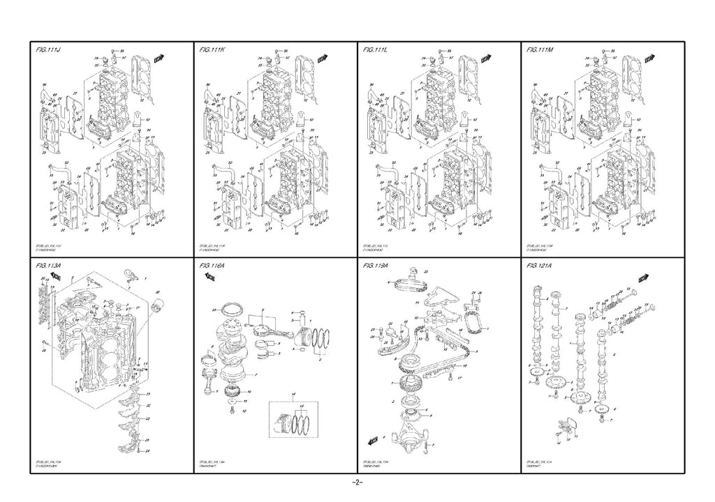 SUZUKI DF200 DF225 DF250 OUTBOARD PARTS CATALOGUE MANUAL - WIRE BOUND - COVERS