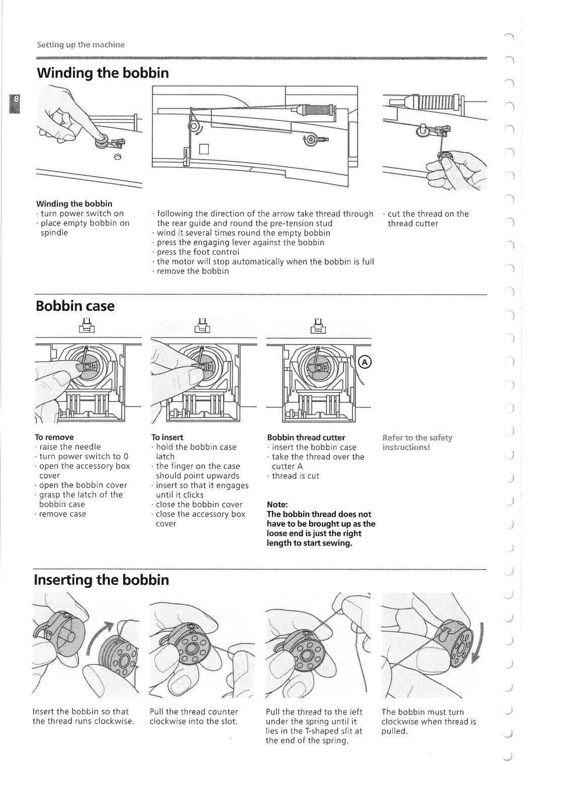 BERNINA Virtuosa 150 160 User Manual Owners Guide - TOUGH WIRE BINDING
