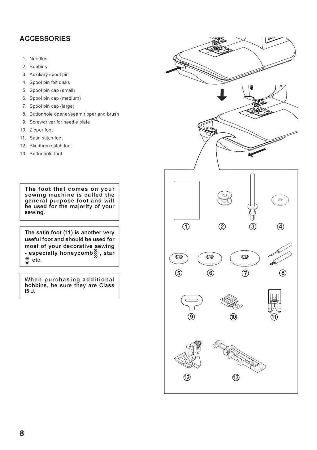 SINGER ONE Sewing Machine User Manual Operation Guide