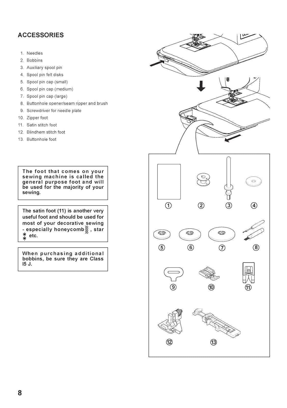 SINGER ONE Sewing Machine User Manual Operation Guide