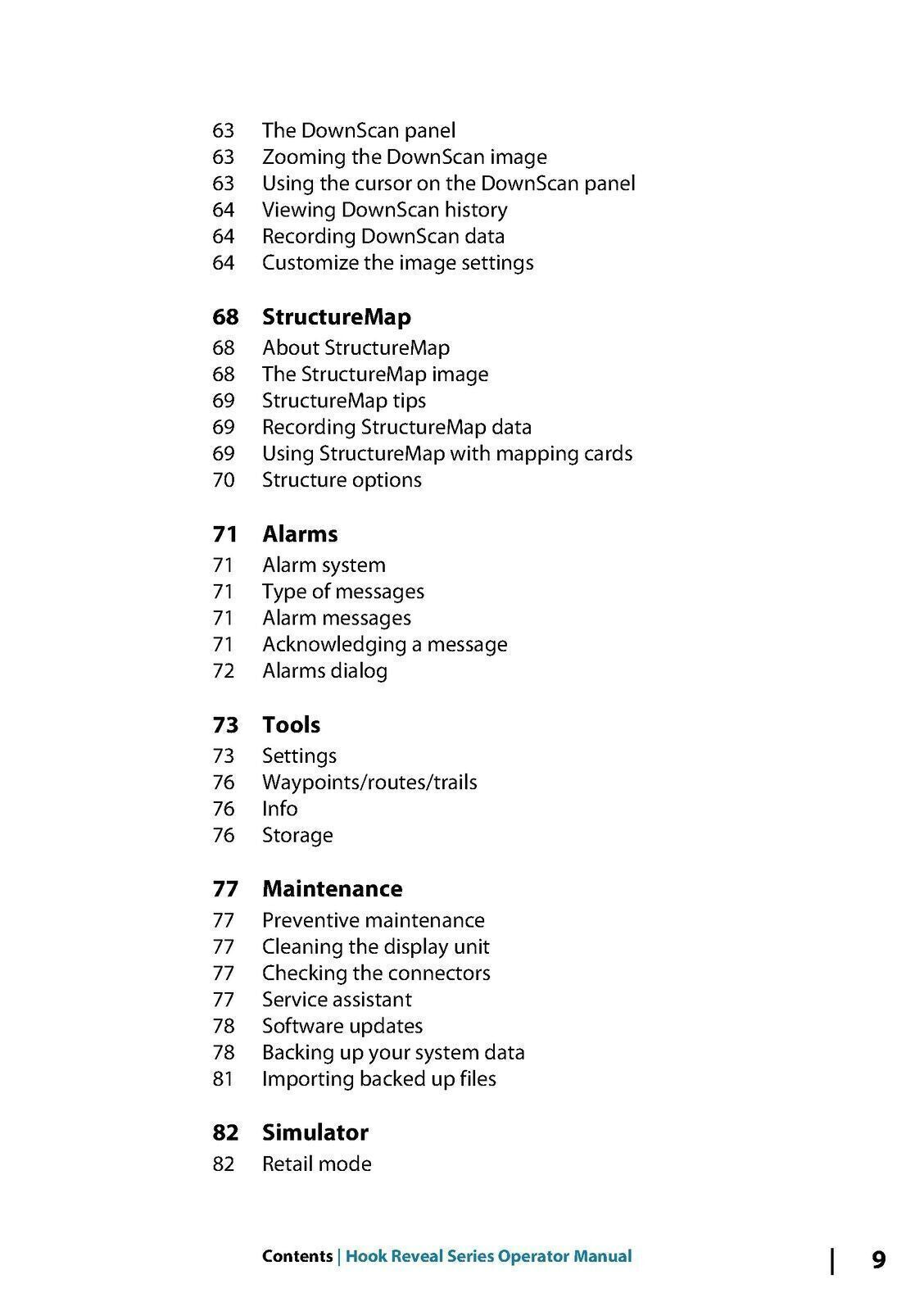 LOWRANCE HOOK REVEAL SERIES Fish Finder Charting Owners User Manual - WIRE BOUND